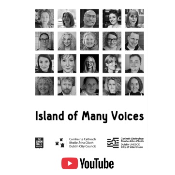 headshots of the 20 participants of the Island of many voices programme