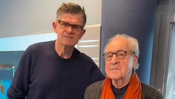 John Banville and Brendan O' Connor in the RTÉ studio