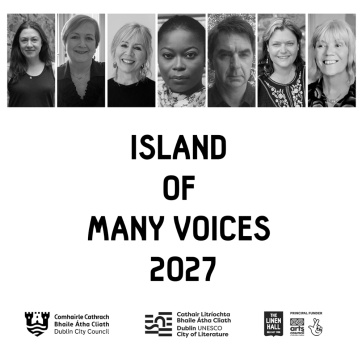 Black and White photos of the Island of Many Voices guest authors