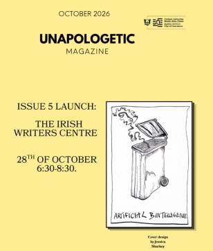 Graphic from Apologetic Magazine  with event title and date