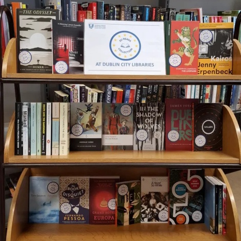 EU reads library display