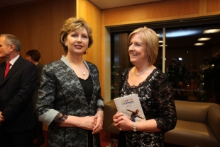President of Ireland Mary McAleese and Margaret Hayes, Dublin City Librarian